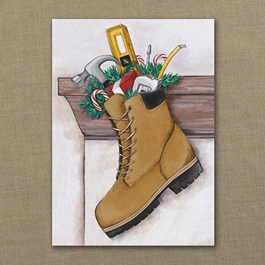 Construction Christmas Cards